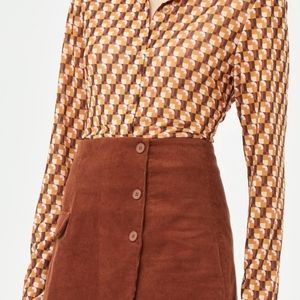 CIDER Retro Embrace Long Sleeve Blouse
